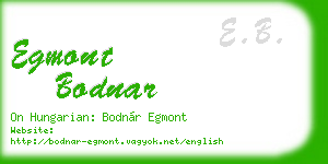 egmont bodnar business card